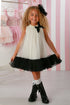 Solene Ivory Layered Dress with Pearl Neckline 12M-14